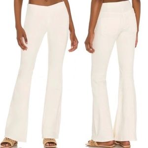 Free People Flare Pants, Ivory/White